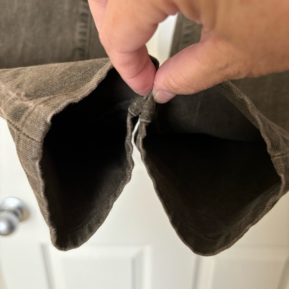 Vince Crop Skinny Ankle Jean Olive Green Size 27 - Picture 10 of 15